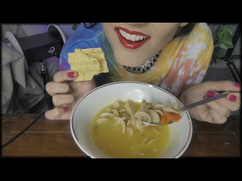 ASMR  Eating Food Crunchy - Chips💖  Soup Eating 💖and Whispering - 3DIO (CLOSE UP) 🥣 Eating Sounds