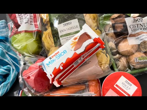 ASMR mini grocery haul | soft spoken with relaxing sounds | pasta ingredients 🍝