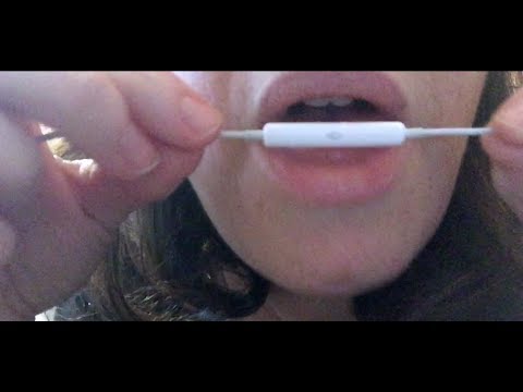 ASMR Microphone Nibbling 2.  Apple Mic Eating With Gum Chewing. Intense Mouth Sounds.  No Talking.