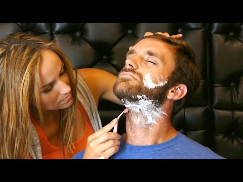 Real ASMR Men’s Shave & Beard Trimming Barber Sounds – Soft Spoken Binaural 3Dio