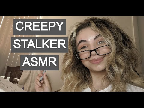 Creepy Stalker WEIRD Neighbor ASMR Roleplay! Close Up Whispering, Tiny Mic, Writing, and Tapping ✍️