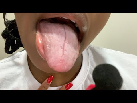 ASMR Sensitive Mouth sounds👅(Tongue swirling, Foggy Lens licking, kissing and lots of personal att)