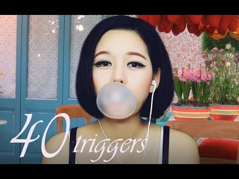 ASMR ❤️  40 TRIGGERS  in 8 Minutes no talking 노토킹