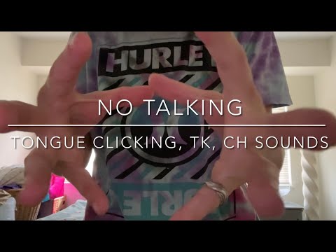 Hypnotic Hand Movements ASMR😍 Tongue Clicking, Tk, Ch Sounds (No Talking)🤫