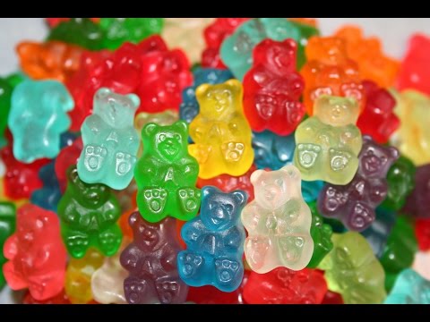 Eating Gummy Bears Up Close