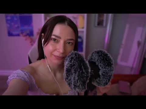 ASMR | Hand Movement Visuals, Affirmations, Fuzzy Mic Cover Scratching / Massage!