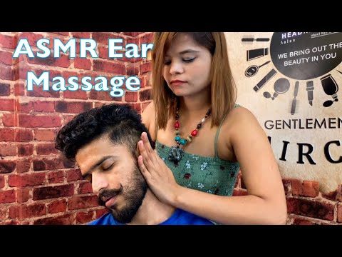 Extremely Ear Tickling Ear Massage ASMR By Barber Chinki
