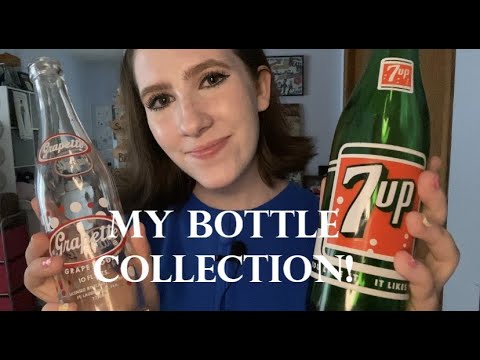 {ASMR} My Glass Bottle Collection! (vintage and new)