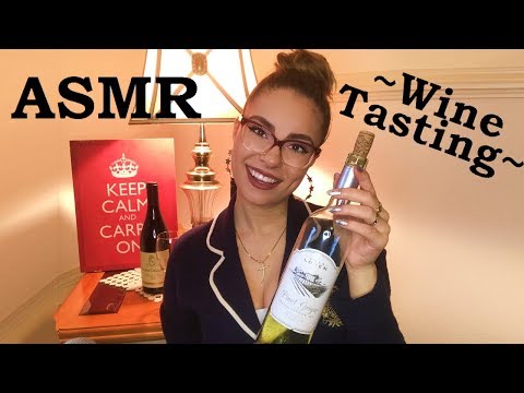 ASMR Soothing Sommelier RP~Wine Tasting~ *Nail Tapping*