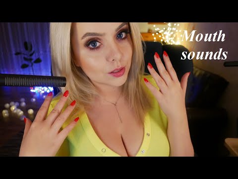 ASMR Intense Mouth Sounds with Hand Movements, Face Touching👄 CLOSE UP!