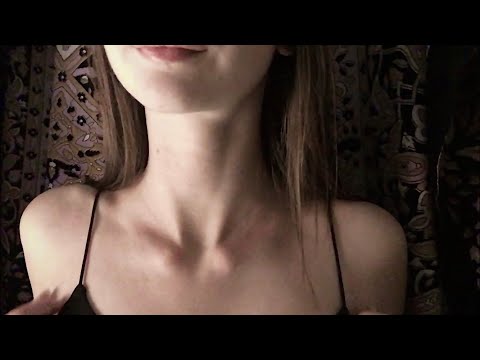 •ASMR• Collarbone tapping, shoulder scratching (UP CLOSE personal attention)