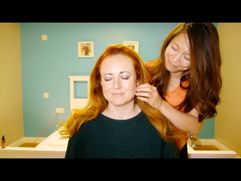 WhispersRed ASMR ❤︎ Essential Face and Scalp Massage with Hair Brushing For Relaxation  💖
