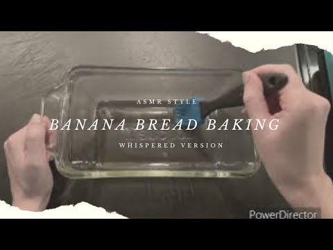 ASMR Whispered Baking Banana Bread Cooking Session