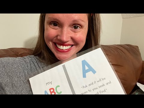 ASMR - Gum Chewing Soft Spoken - Cutting out Activity Book