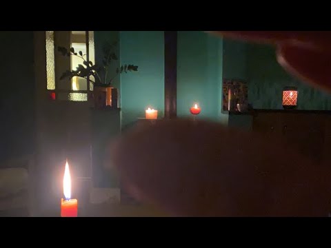 ASMR whispers and candlelight