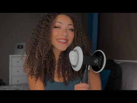 ASMR | Whispering RIGHT IN YOUR EARS👂🏻😴 (+ ear cupping & tapping) 3DIO MIC