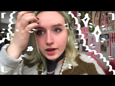 lofi asmr! [subtitled] drawing on your face! work in pairs/marker/pencil sound!