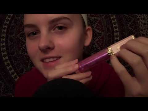 asmr tapping & lipgloss sounds