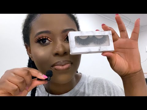 ASMR RAMBLE AND CHIT CHAT WHISPERING 👅 ( JUICY EYELASHES REVIEW)🤍🤍