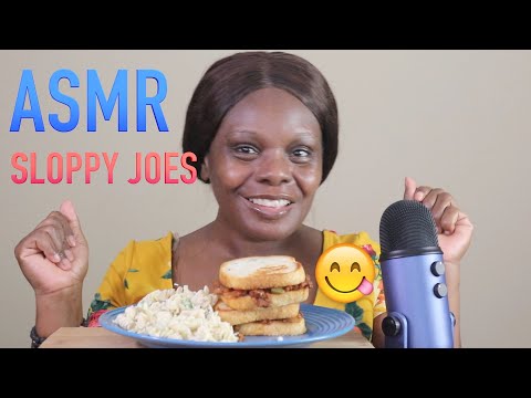 Sloppy Joe and Cold Pasta ASMR Eating Sounds-
