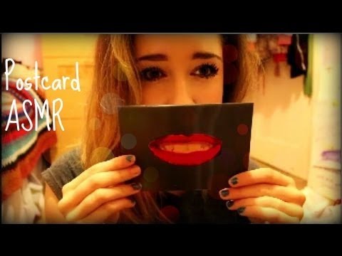 ✉ASMR whispered postcard show and tell!✉