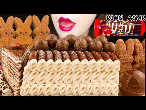 【ASMR】CHOCOLATE PARTY🍫💖 MALTESERS,CHOCOLATE ICECREAM,CREPE CAKE MUKBANG 먹방 EATING SOUNDS