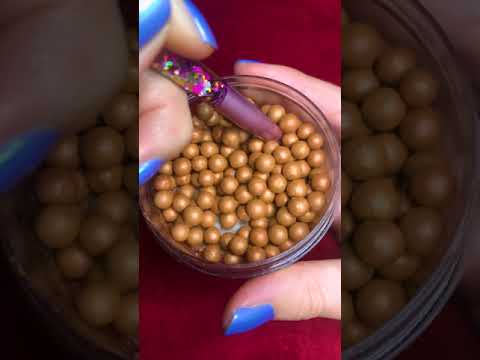 ASMR Tingly Bronzer Pearl Sounds #shorts