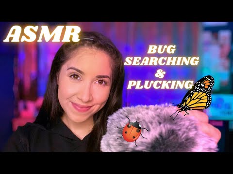 ASMR • Bug Searching and Plucking 🐞 with mouth sounds