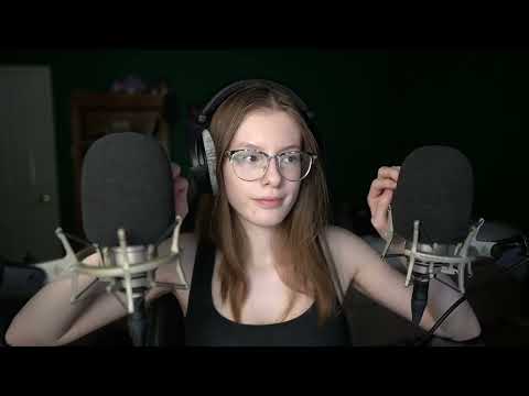 ASMR Gentle Mouth Sounds and Mic Scratching