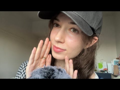 ASMR ear to ear whispers & tapping (a little chaotic)