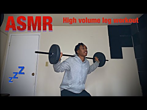 [ASMR] At home leg workout routine