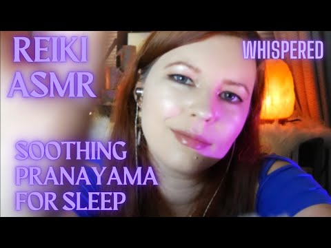 Reiki ASMR| Cooling and Soothing Inflammation and tension for sleep| Fluffy Mic, pranayama