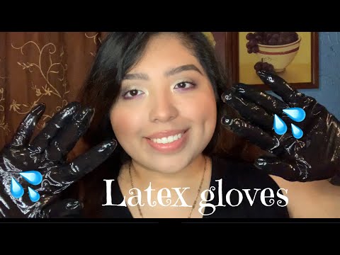 Wet latex glove sounds and hand movements (✨ASMR special Request✨)