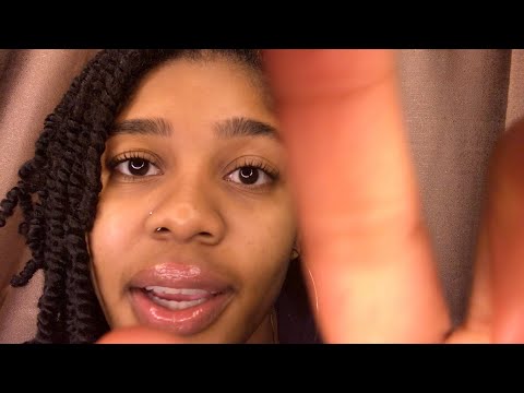 ASMR- INAUDIBLE WHISPERING + TOUCHING YOUR FACE (Hand Movements, Mouth Sounds) 💖
