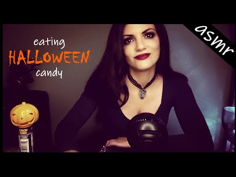 ASMR | Eating Halloween Candy 🎃🍬 Plastic Bag Crinkles (whisper)