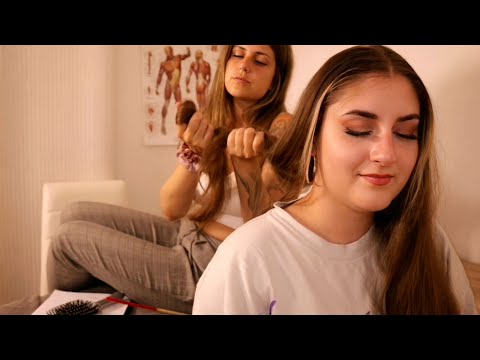 ASMR The Girl In The Back Of The Class Plays With Your Hair [Real Person Roleplay] Head Massage