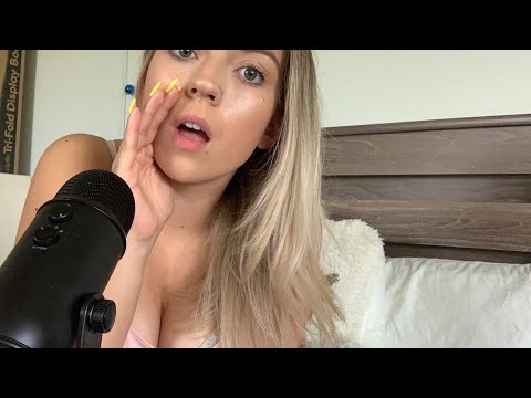 ASMR/ MOUTH SOUNDS 👅👄 relaxing mouth sounds, kisses,inaudible whispering