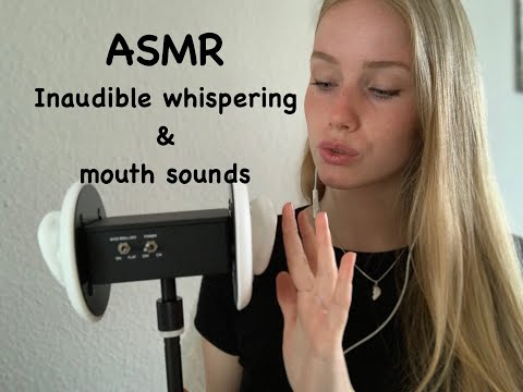 ASMR| Inaudible whispering & mouth sounds mit 3DIO 👄 (Ear to Ear)