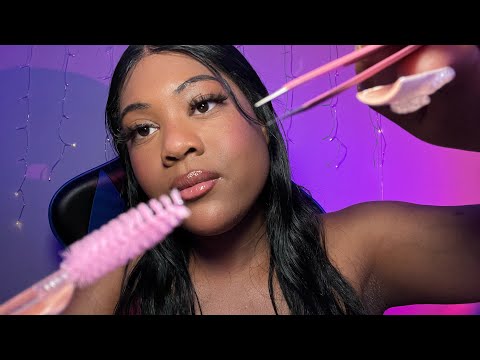 Asmr | Doing Your Eyebrows| Plucking, Personal Attention, And *Layered Sounds*