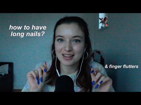 ASMR pure whispering 💅🏻 long nails advice & finger fluttering