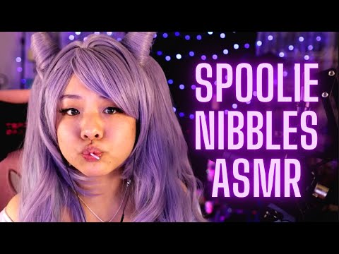 ASMR Spoolie Nibbling Mouth Sounds | Face Touching | Brushing | Mic Scratching | Compare the Mics!