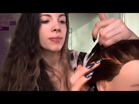 ASMR - Girl In Back Of Class Plays With Your Hair - Nurse SCALP Check - Teacher Helps You DRAW