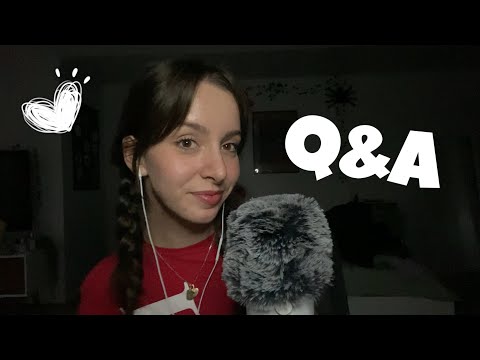 ASMR Q&A 1k subs special 🤍 (fluffy mic)
