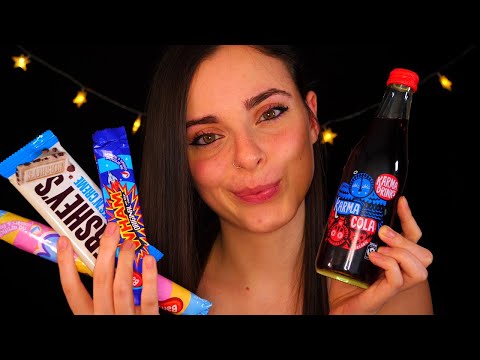 ASMR | Whisper Chats & Munching Snacks ❤️ (crinkles, tapping, chewing, crunching, fizzing)