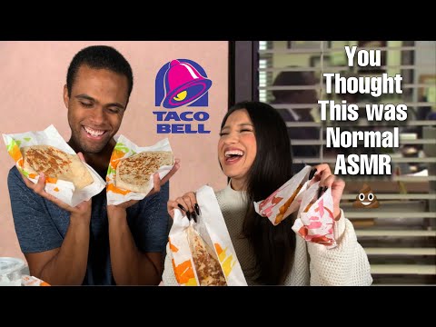 Asmr Taco Bell  MukBang !Office Trivia !