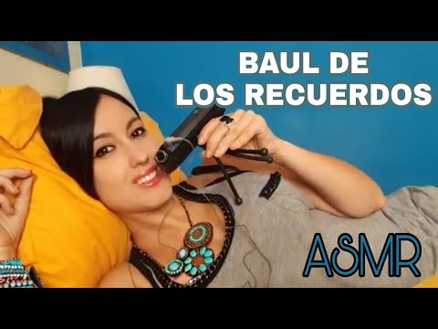 ASMR Paseo por EL BAUL DE LOS RECUERDOS- Leyendo CARTAS ANTIGUAS- Sonidos papel, plastico, susurros