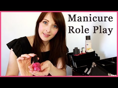 ASMR Role Play - Spa Manicure / Painting Nails - Personal Attention
