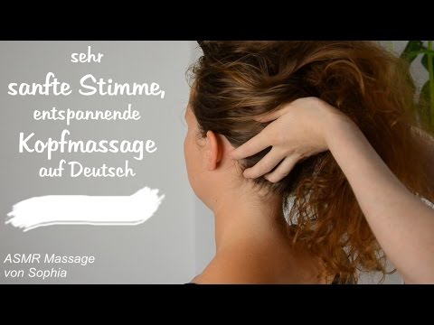 ASMR Kopfmassage ♥ mit Kopfmassagegerät (ganz sanfte Stimme, Binaural, Deutsch)