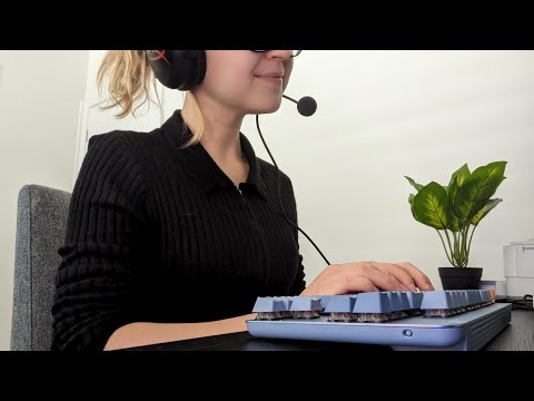 ASMR Roleplay- Information and Referral Service (Typing triggers)