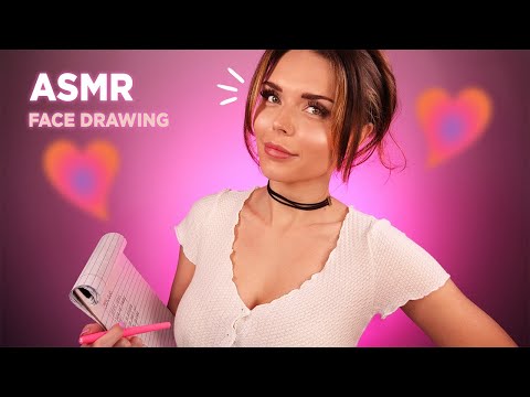 ASMR Drawing on Your Face for Coachella | personal attention 💕 [fast + gently aggressive]